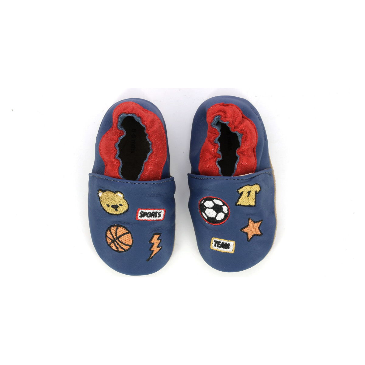 Schuhe Jungen Babyschuhe Robeez Patch Sports Blau