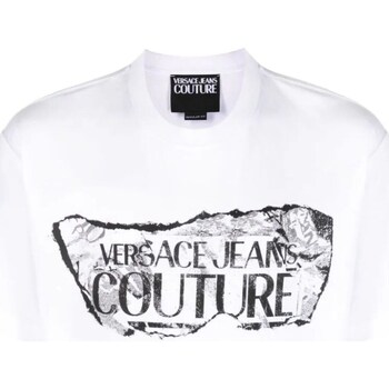 Kleidung Herren Langärmelige Polohemden Versace Jeans Couture 76GAHE03-CJ00E Weiss