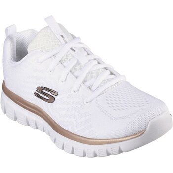 Schuhe Damen Sneaker Skechers Graceful Get Connected White/Rose Gold Größe EU 37 12615 Weiss