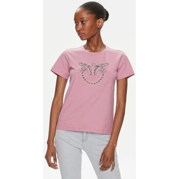 Kleidung Damen T-Shirts & Poloshirts Pinko QUENTIN 100535 A1R7-N98 Rosa