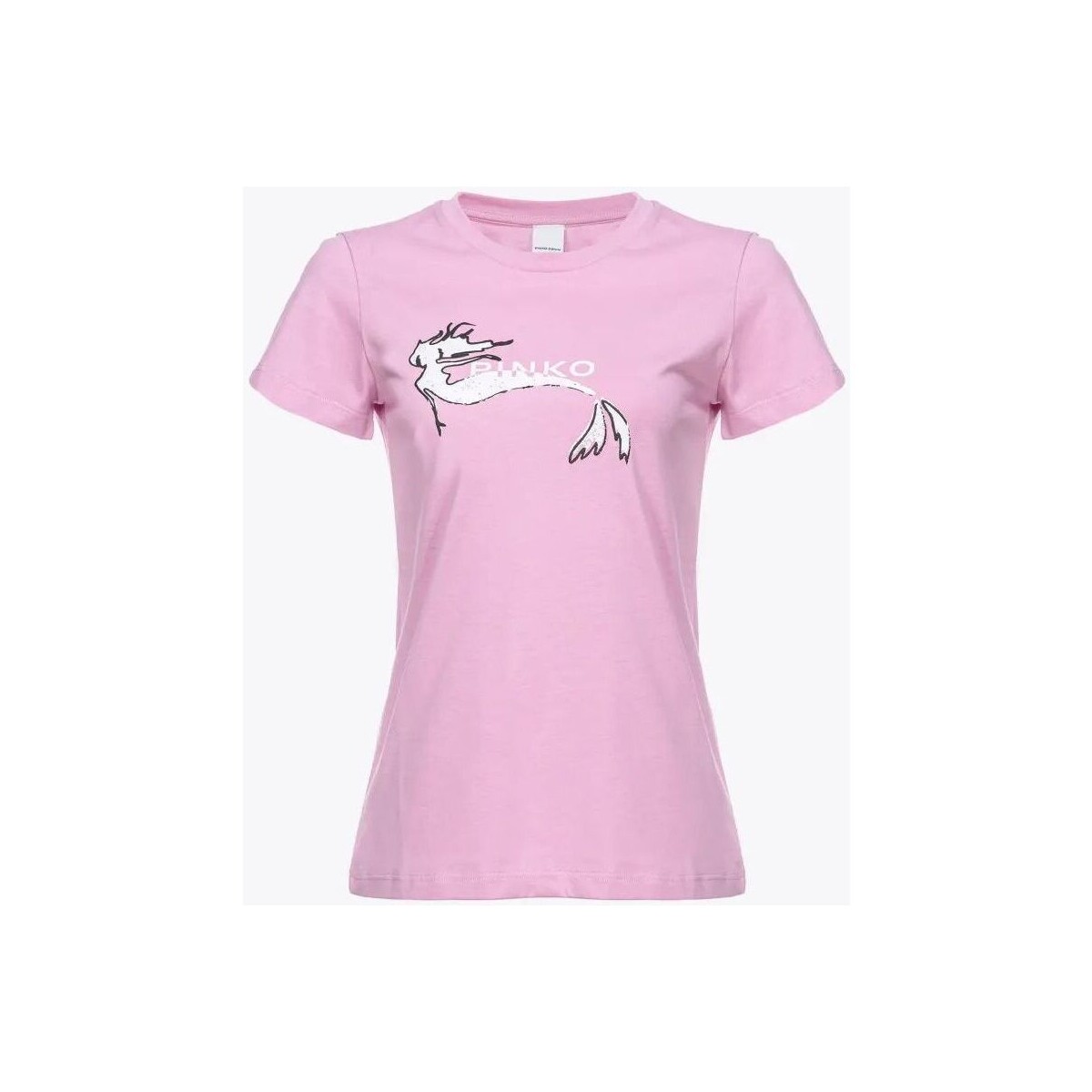 Kleidung Damen T-Shirts & Poloshirts Pinko BUSSOLOTTO 100355 A1OC-N98 Rosa