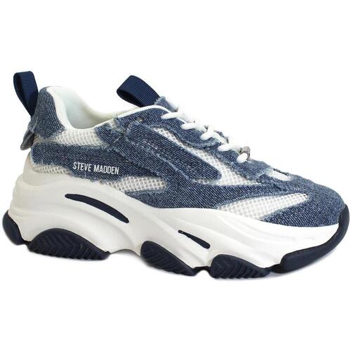 Schuhe Damen Sneaker Low Steve Madden STE-E24-POSS07S1-BD Blau