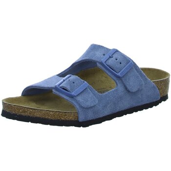 Schuhe Mädchen Sandalen / Sandaletten Birkenstock Schuhe Arizona Kids Suede Leather 1026868 Blau