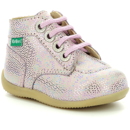 Schuhe Mädchen Boots Kickers Bonzip-2 Rosa