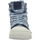 Schuhe Damen Stiefel Rebecca White Stiefeletten X52-5 MIX GLITTER NAVY Blau