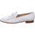 Schuhe Damen Slipper Luca Grossi Premium F728M-white10351Naplak Weiss