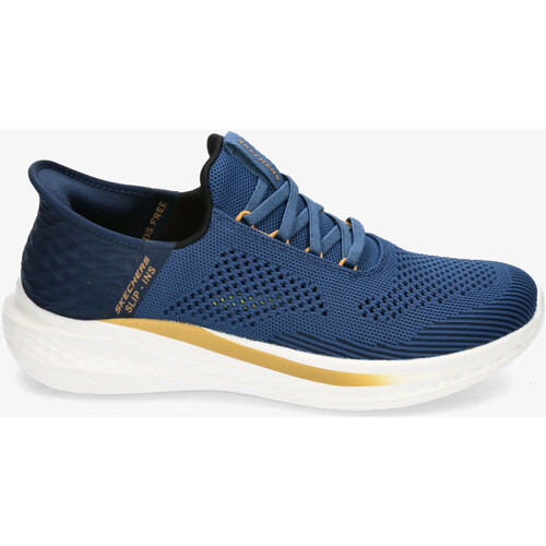 Schuhe Herren Sneaker Skechers 210810 Blau