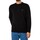 Kleidung Herren Sweatshirts Calvin Klein Jeans Sweatshirt mit besticktem Brustabzeichen Schwarz