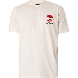 Kleidung Herren T-Shirts Edwin Kamifuji Brust-T-Shirt Weiss