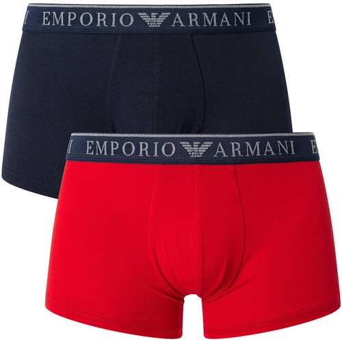 Unterwäsche Herren Boxershorts Emporio Armani 2er Pack Endurance Trunks Multicolor