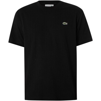 Kleidung Herren T-Shirts Lacoste Klassisches Logo T-Shirt Schwarz
