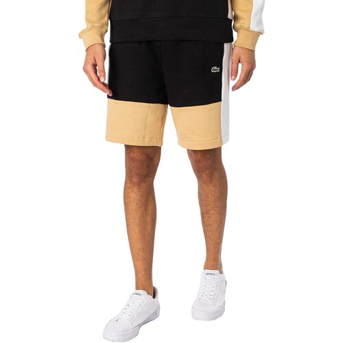 Kleidung Herren Shorts / Bermudas Lacoste Logo-Sweatshorts aus Bio-Baumwolle Schwarz