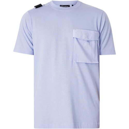 Kleidung Herren T-Shirts Ma.strum T-Shirt mit Cargotasche Rosa
