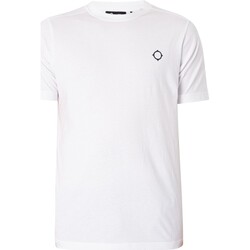 Kleidung Herren T-Shirts Ma.strum Übergroßes T-Shirt mit Logo-Print auf der Rückseite Weiss