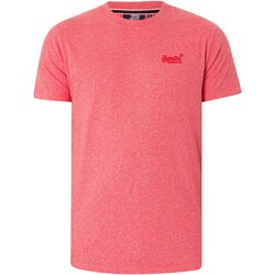 Kleidung Herren T-Shirts Superdry Essential Logo EMB T-Shirt Rosa