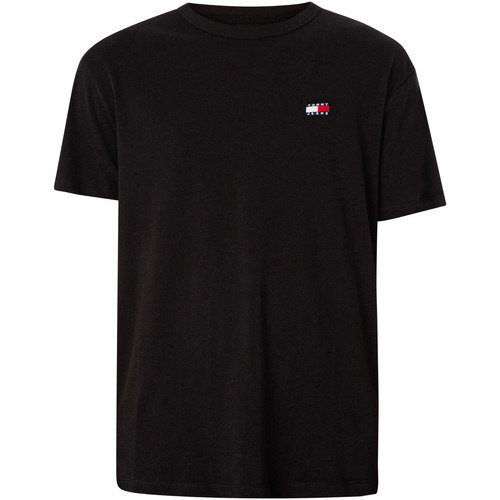 Kleidung Herren T-Shirts Tommy Jeans T-Shirt mit normalem Abzeichen Schwarz
