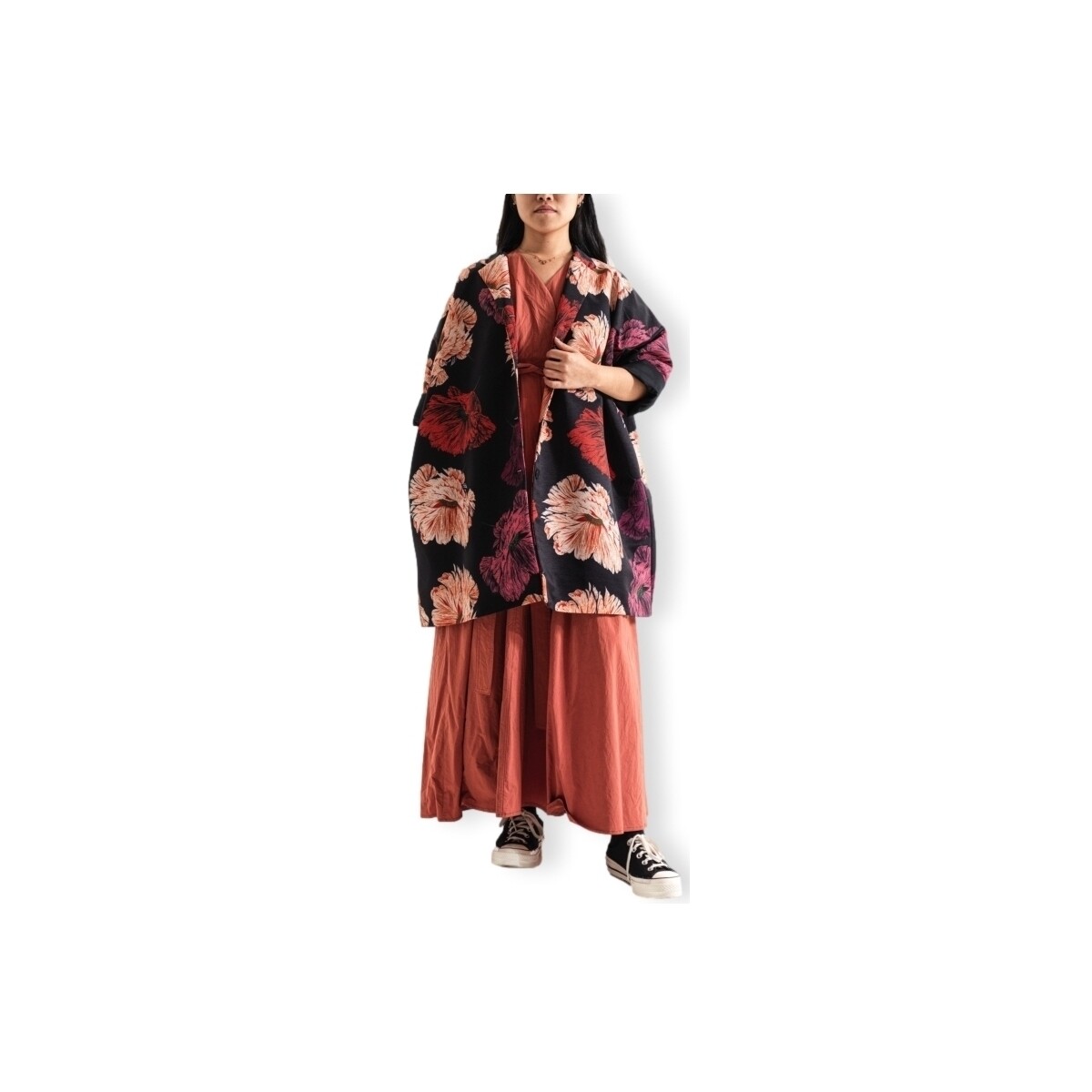 Kleidung Damen Mäntel Wendy Trendy Coat 219754 - Floral Multicolor