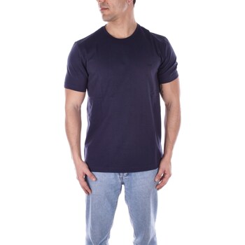 Kleidung Herren T-Shirts Fay NPMB3481300UCXU Blau