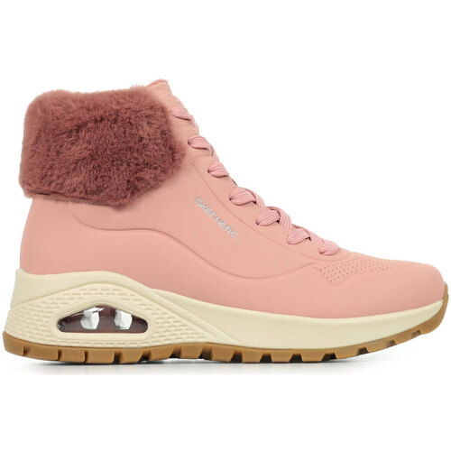 Schuhe Damen Sneaker Skechers Uno Rugged Fall Air Rosa