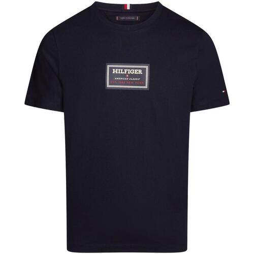 Kleidung T-Shirts Tommy Hilfiger  Blau