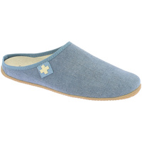 Schuhe Pantoffel Kitzbuehel Cotton - Schweizer Kreuz Blau