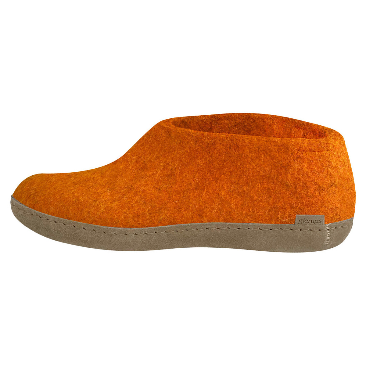 Schuhe Pantoffel Glerups Ledersohle Orange