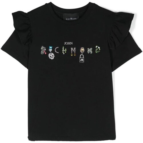 Kleidung Mädchen T-Shirts John Richmond RGP24097TS Schwarz