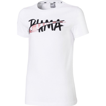 Kleidung Mädchen T-Shirts Puma 580213 Weiss