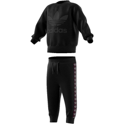 Kleidung Kinder Jogginganzüge adidas Originals EI7451 Schwarz
