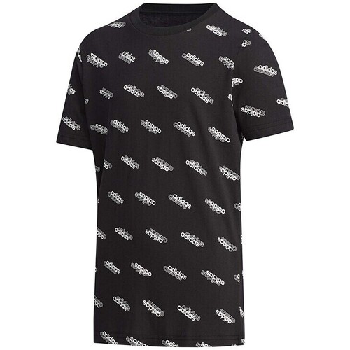 Kleidung Jungen T-Shirts adidas Originals FM0746 Schwarz