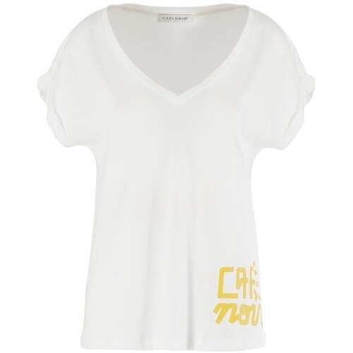 Kleidung Damen T-Shirts Café Noir JT950 Weiss