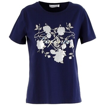 Kleidung Damen T-Shirts Café Noir JT922 Blau