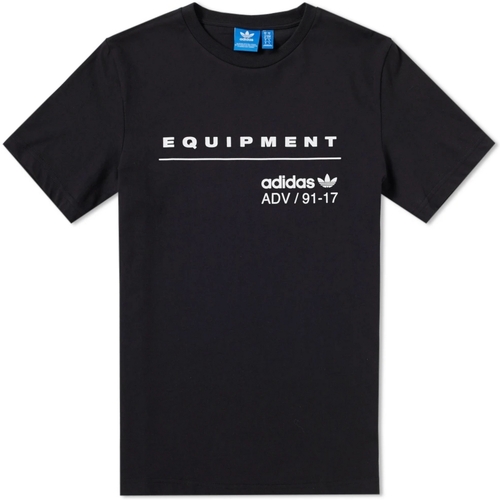 Kleidung Herren T-Shirts adidas Originals BS2809 Schwarz