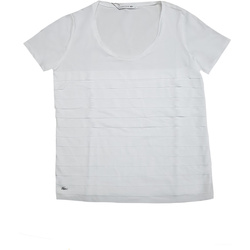 Kleidung Damen T-Shirts Lacoste TF9946 Weiss