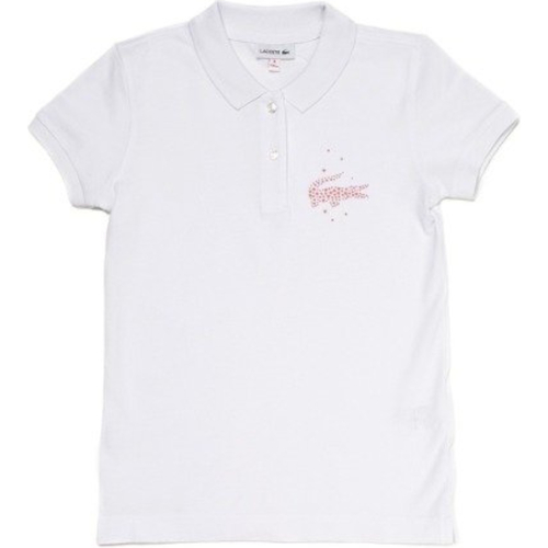 Kleidung Mädchen T-Shirts Lacoste PJ7933 Weiss