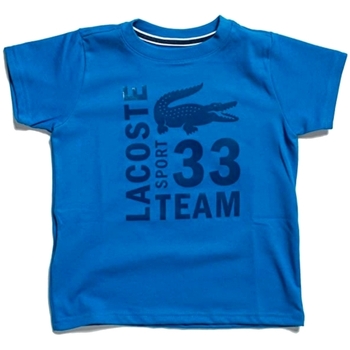 Kleidung Jungen T-Shirts Lacoste TJ7976 Blau