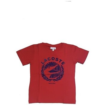 Kleidung Jungen T-Shirts Lacoste TJ0583 Rot