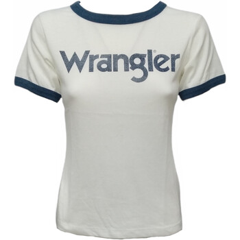 Kleidung Damen T-Shirts Wrangler W7373G2 Weiss