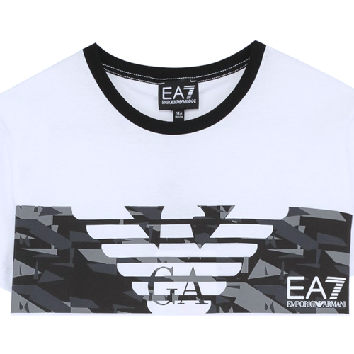 Kleidung Jungen T-Shirts Emporio Armani EA7 3ZBT62-BJA2Z Weiss