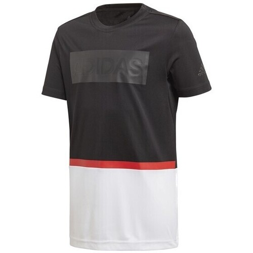 Kleidung Jungen T-Shirts adidas Originals DJ1164 Schwarz