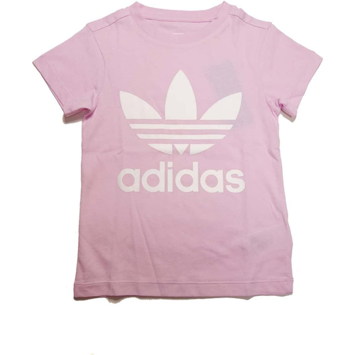 Kleidung Mädchen T-Shirts adidas Originals CD8440 Rosa