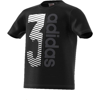 Kleidung Jungen T-Shirts adidas Originals CV6151 Schwarz