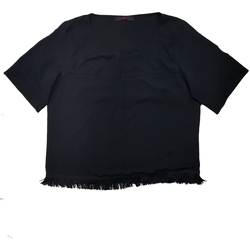 Kleidung Damen T-Shirts Café Noir OJT012 Schwarz