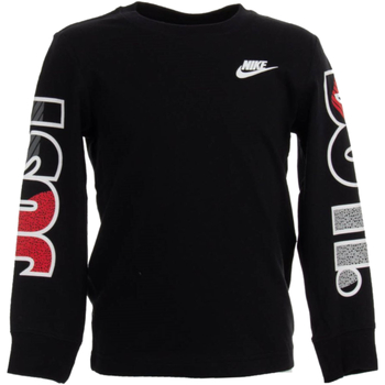 Kleidung Jungen Langarmshirts Nike 86G978 Schwarz