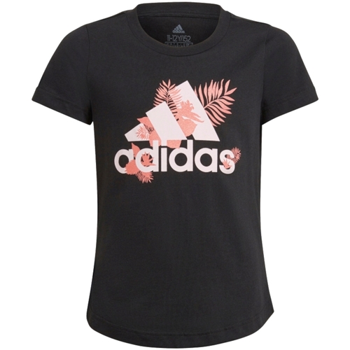 Kleidung Mädchen T-Shirts adidas Originals GJ6515 Schwarz