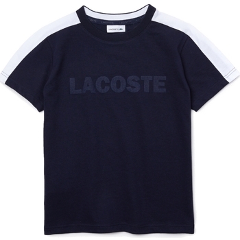 Kleidung Jungen T-Shirts Lacoste TJ0840 Blau