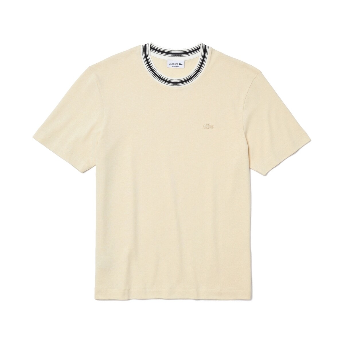 Kleidung Herren T-Shirts Lacoste TH0457 Gelb