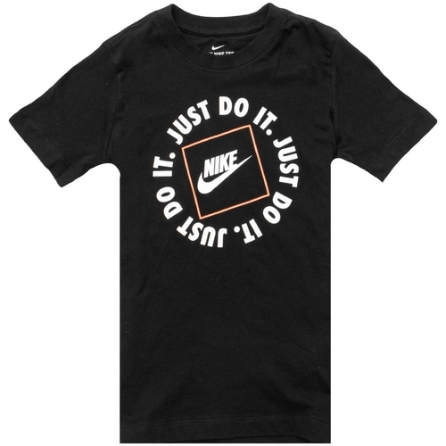 Kleidung Jungen T-Shirts Nike DC7522 Schwarz