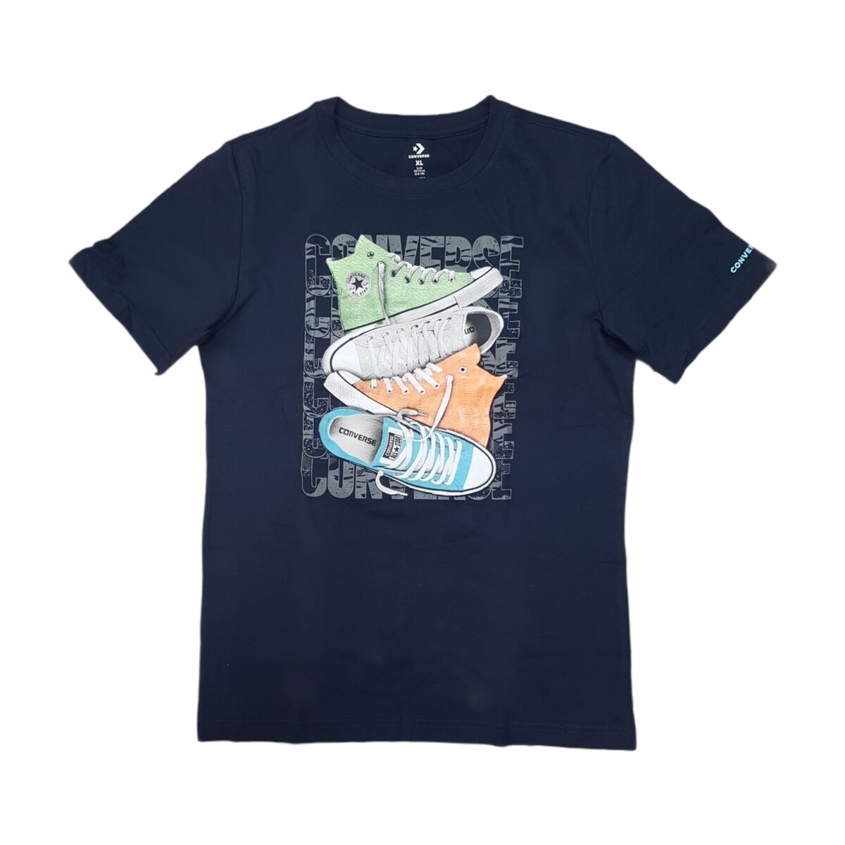 Kleidung Jungen T-Shirts Converse 9CB396 Blau