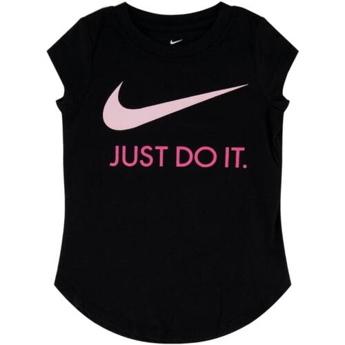 Kleidung Mädchen T-Shirts Nike 36F245 Schwarz